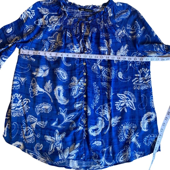 ZARA Boho Blouse Medium - Picture 5 of 6
